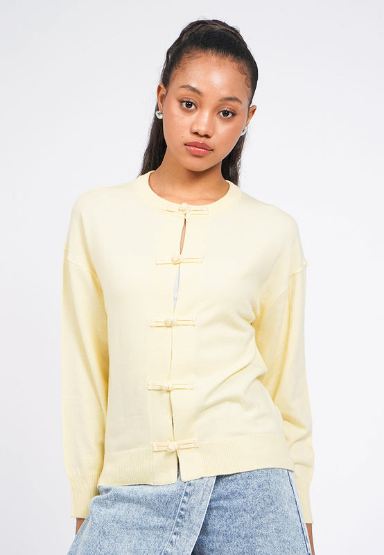 Oversized Cheongsam Cardigan