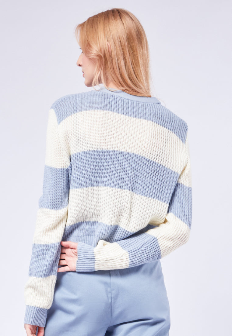 Chunky Striped Cardigan