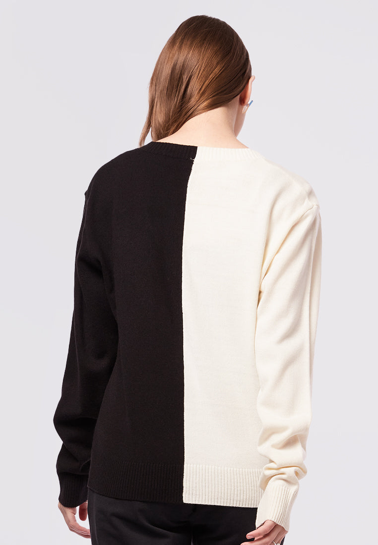 Colorblock Slouchy Knit Cardigan