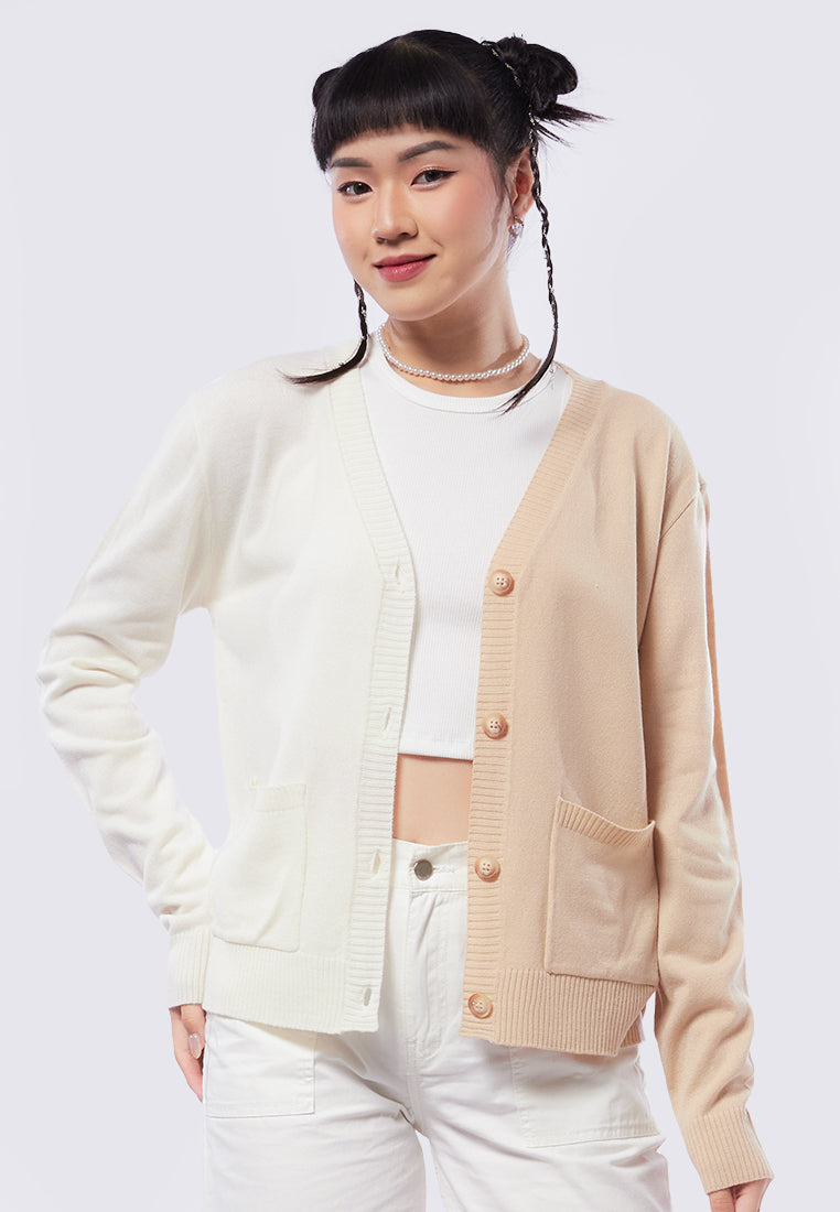 Colorblock Slouchy Cardigan