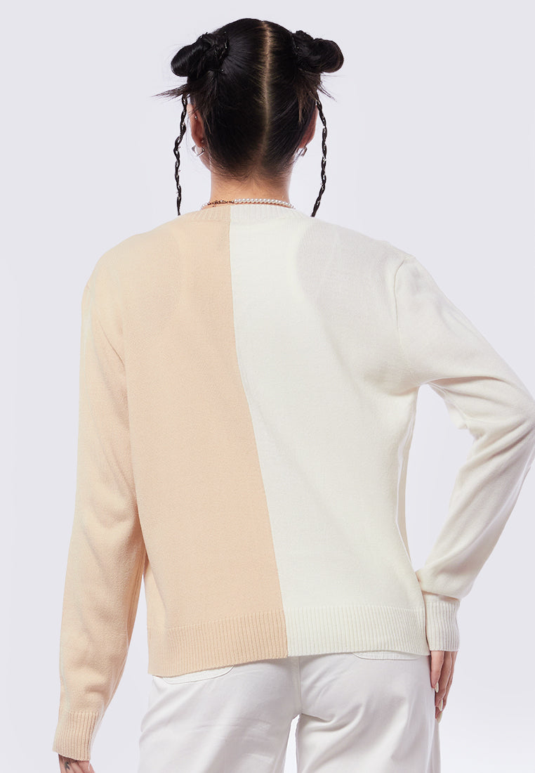 Colorblock Slouchy Cardigan