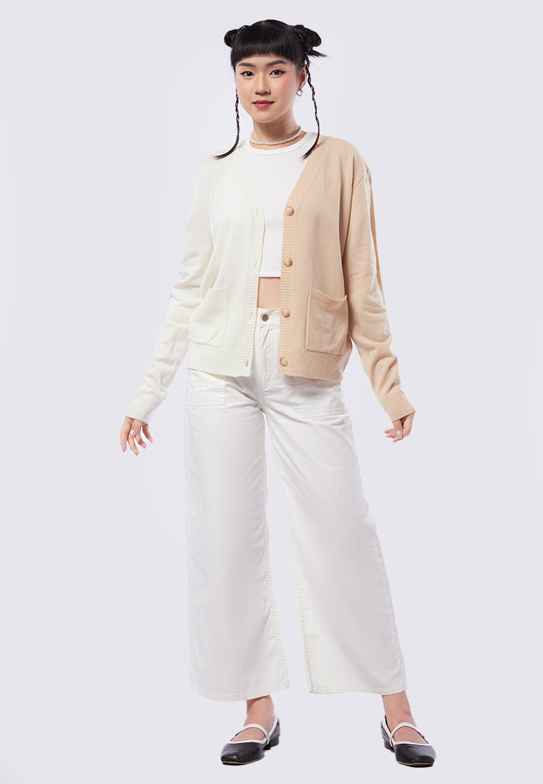 Colorblock Slouchy Cardigan