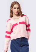 Printed Crop Cardigan