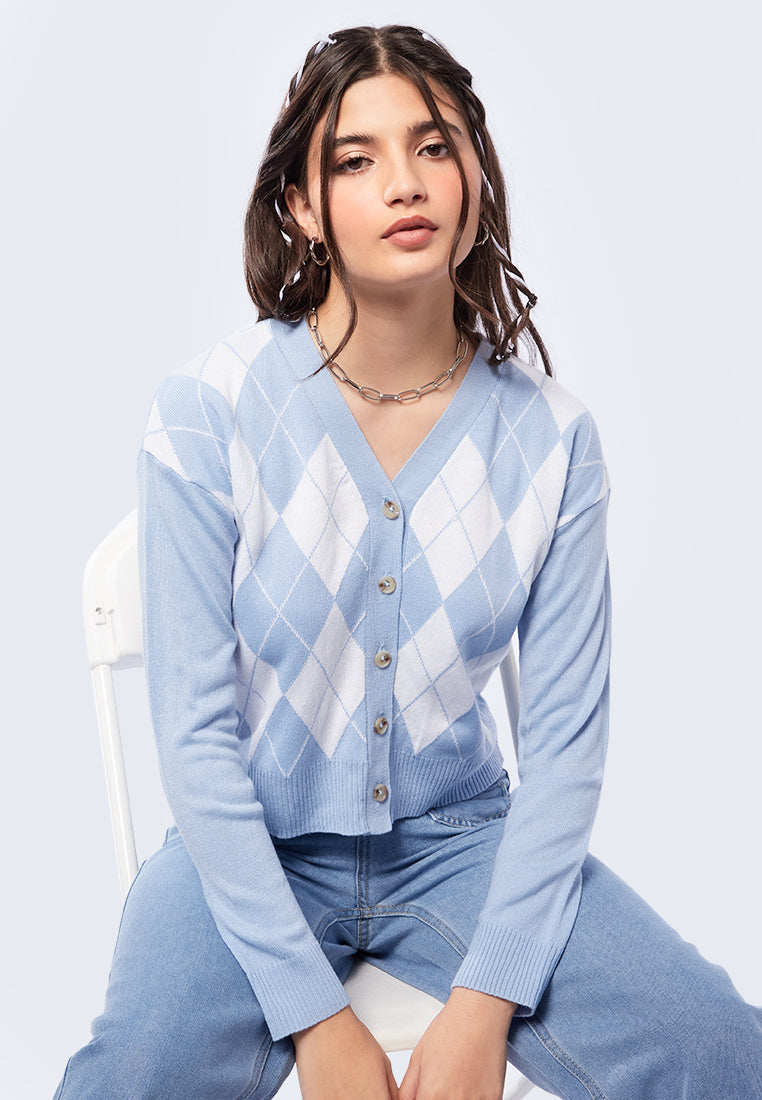 Buttoned Knit Cardigan