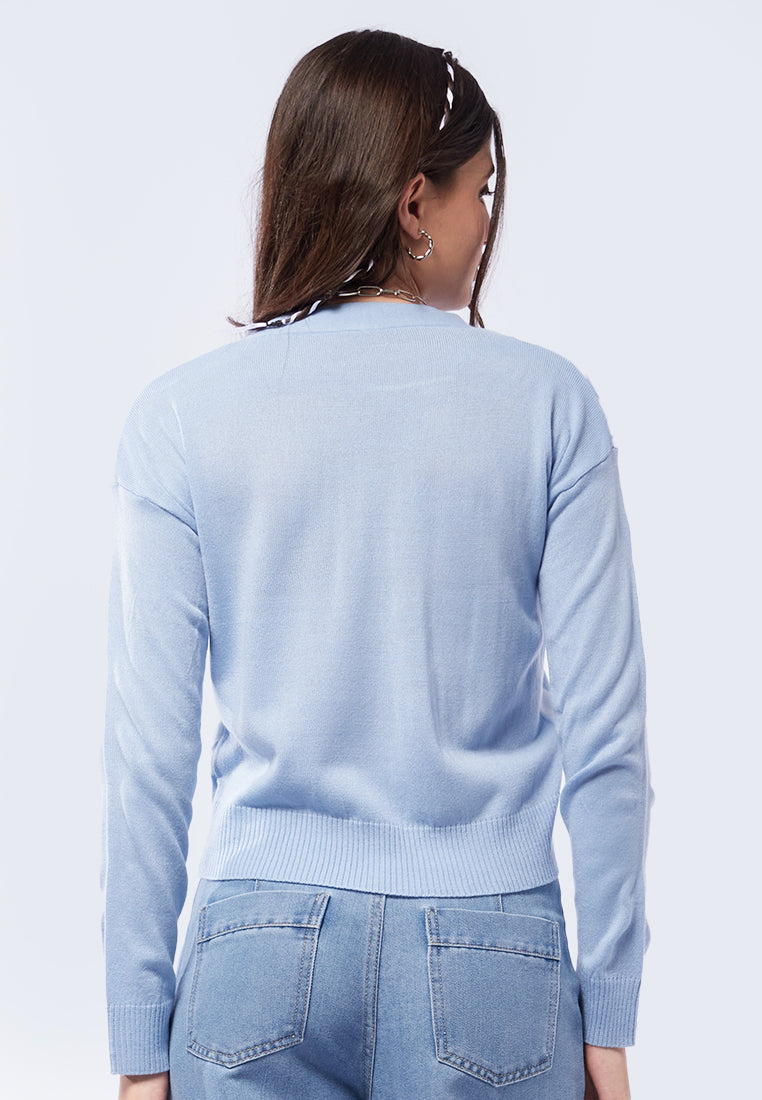Buttoned Knit Cardigan