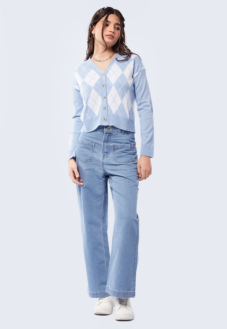 Buttoned Knit Cardigan
