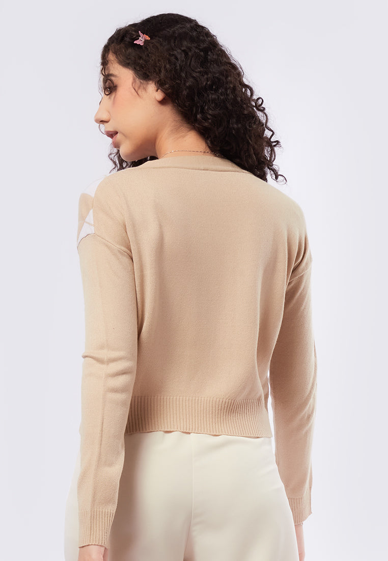 Buttoned Long Sleeve Cardigan