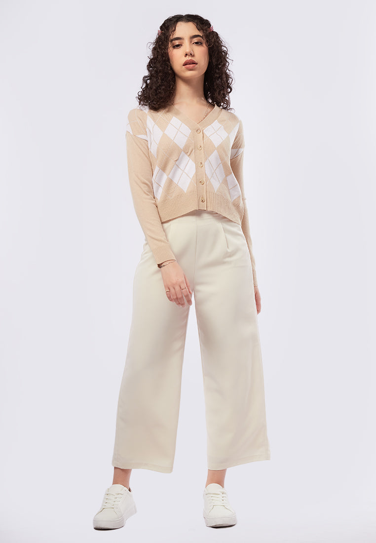 Buttoned Long Sleeve Cardigan