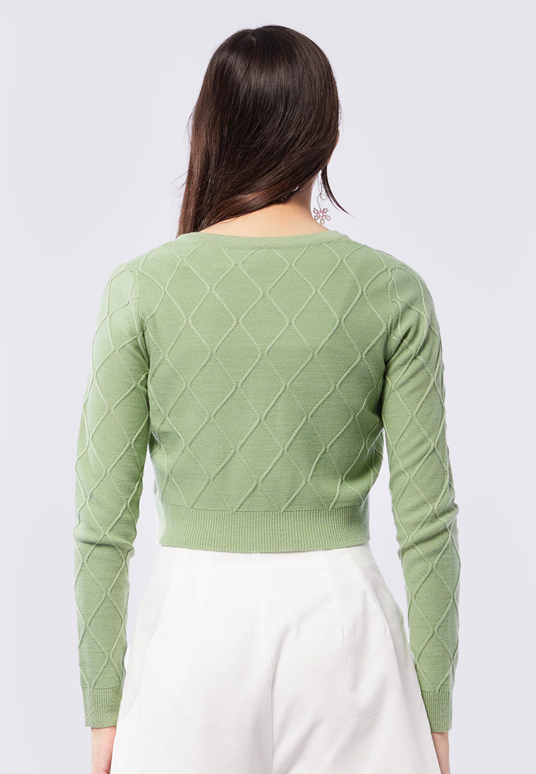 Long Sleeve Chain Cardigan