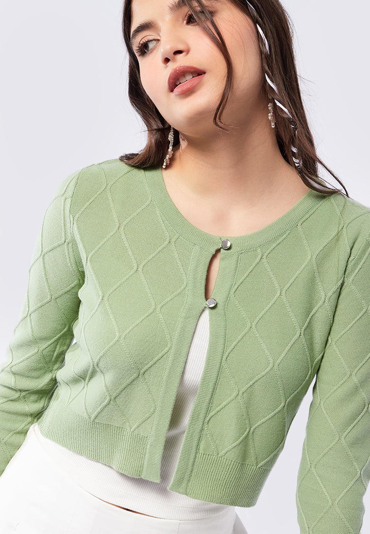 Long Sleeve Chain Cardigan
