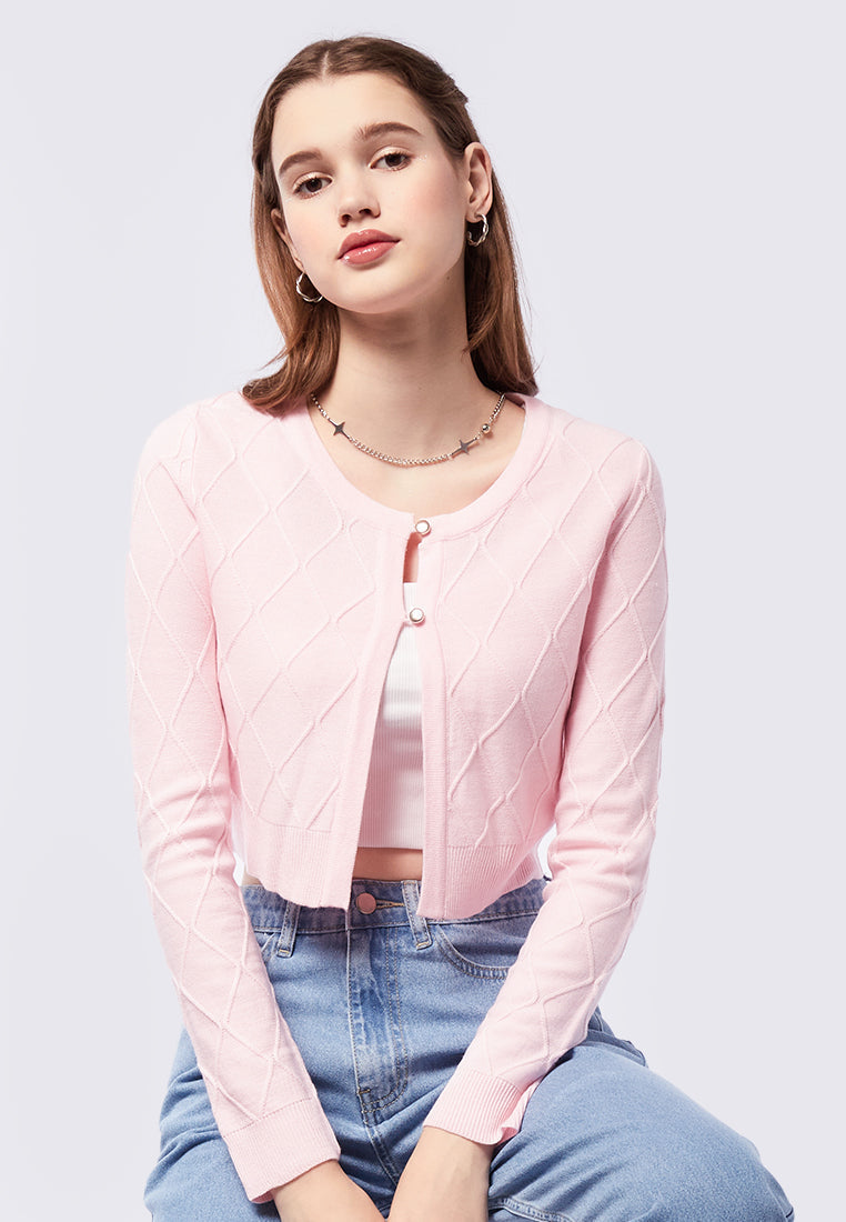 Long Sleeve Chain Cardigan