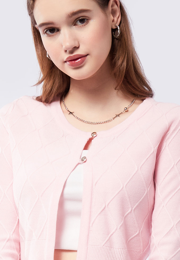 Long Sleeve Chain Cardigan