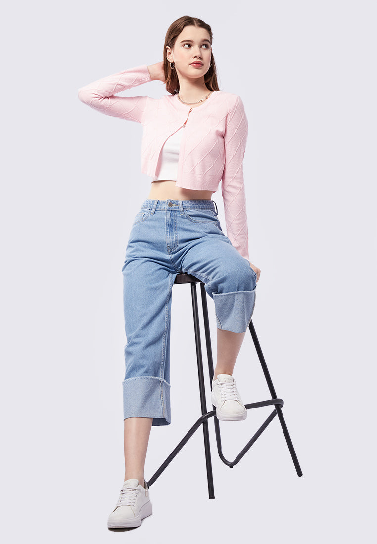 Long Sleeve Chain Cardigan