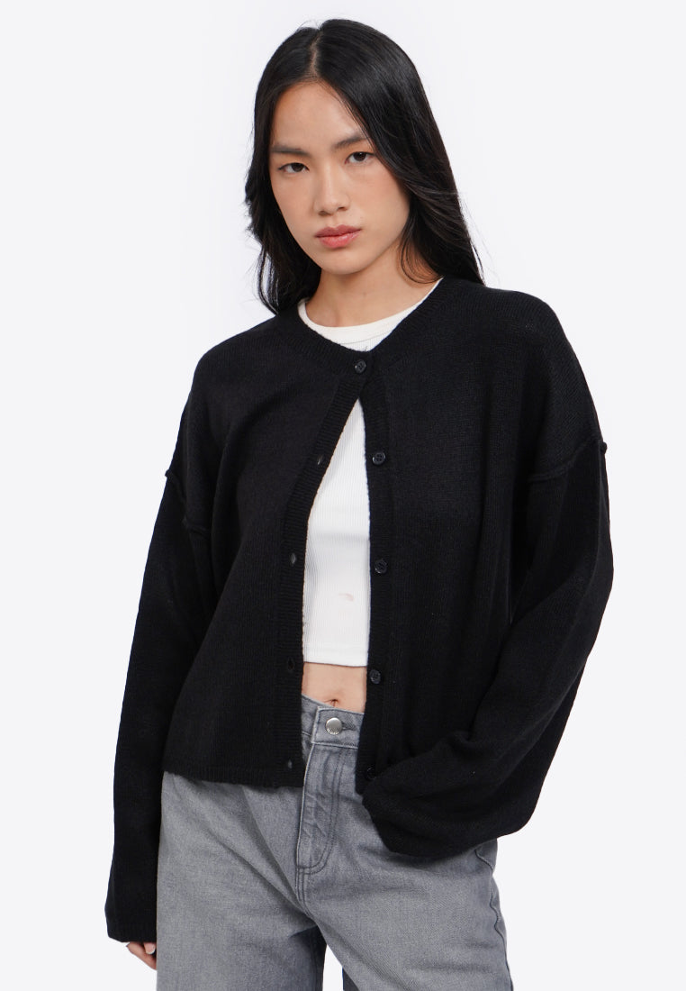 Long Sleeve Brushed Cardigan