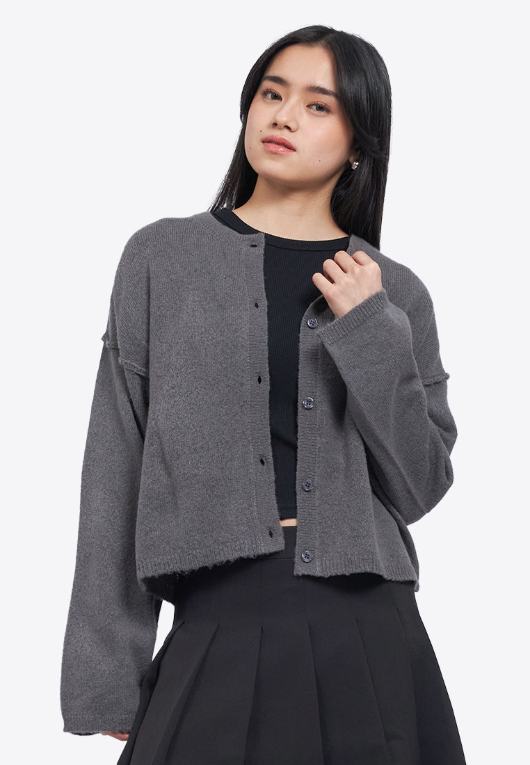 Long Sleeve Brushed Cardigan