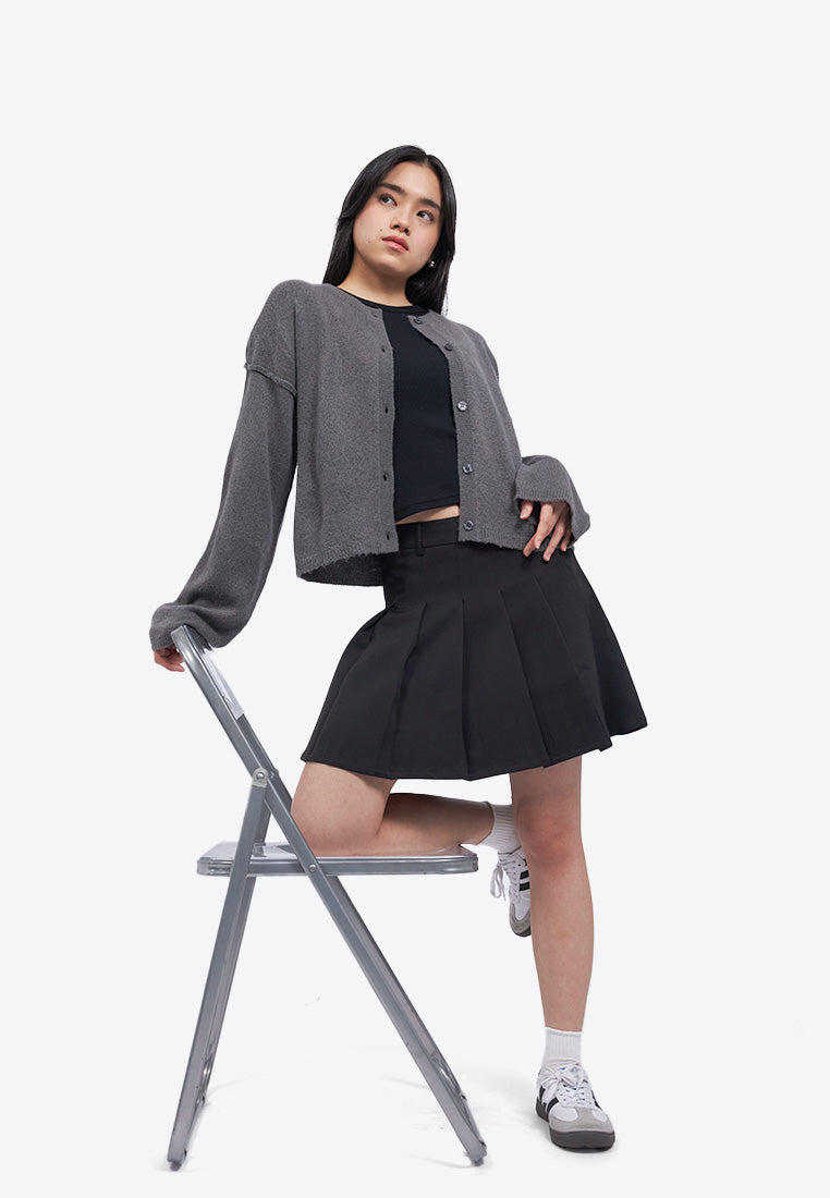 Long Sleeve Brushed Cardigan