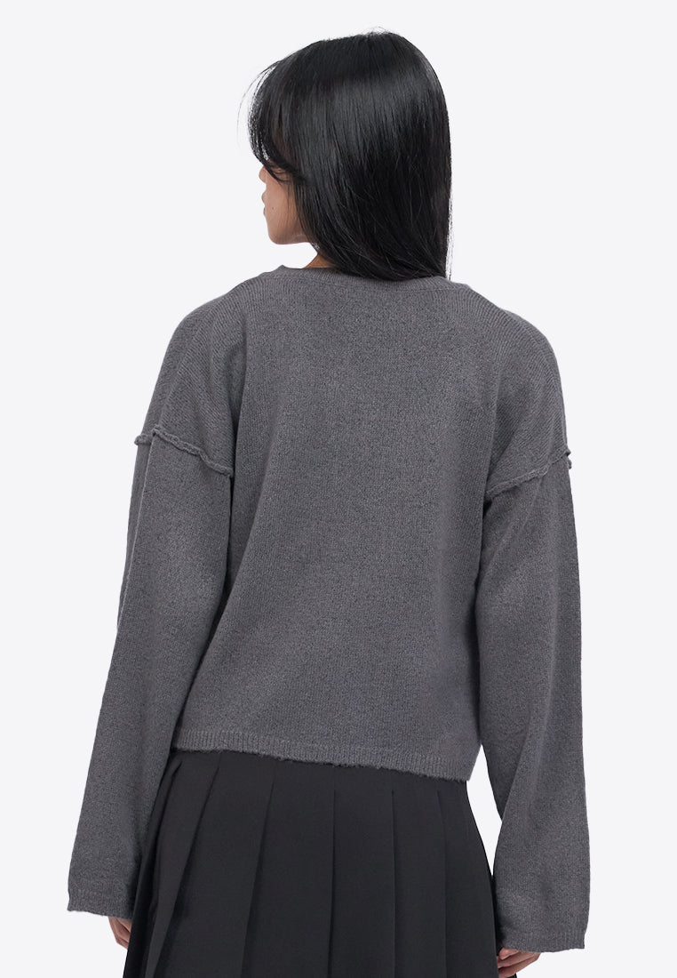 Long Sleeve Brushed Cardigan