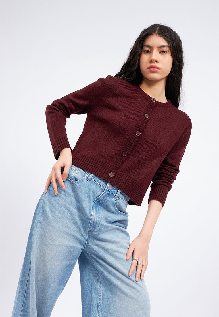 Buttoned Up Long Sleeve Cardigan
