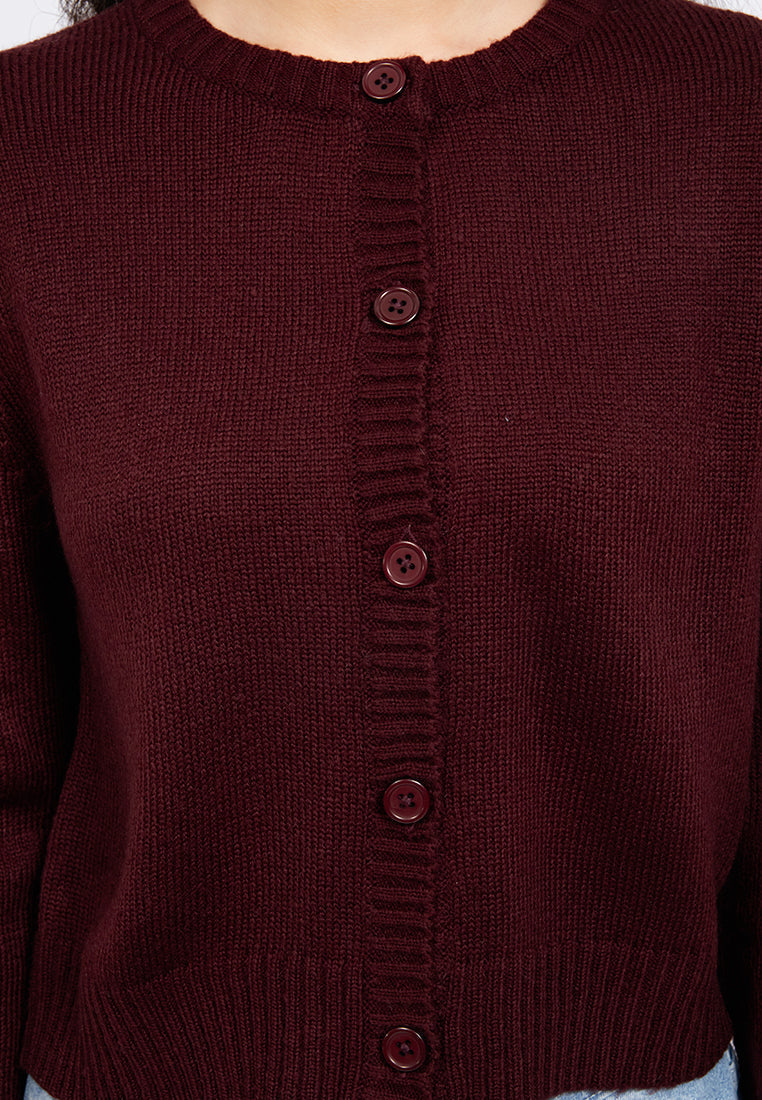Buttoned Up Long Sleeve Cardigan