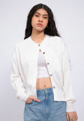 Heart Button Long Sleeve Cardigan