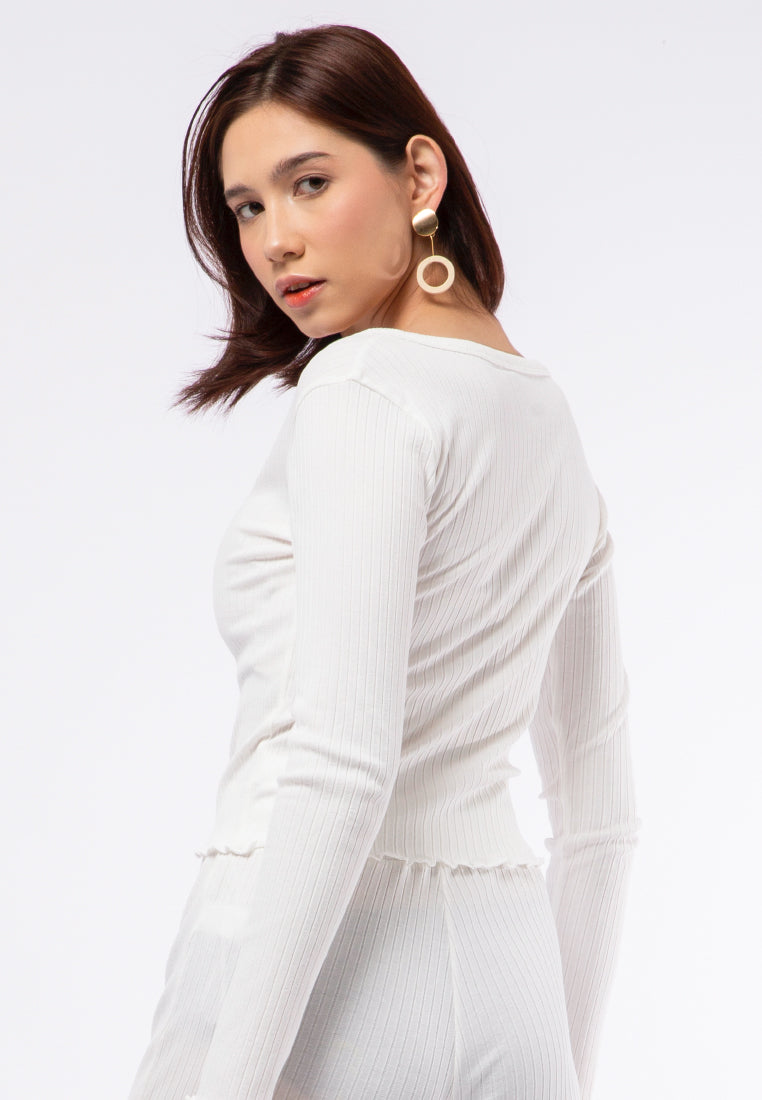 Rib Knit Cardigan