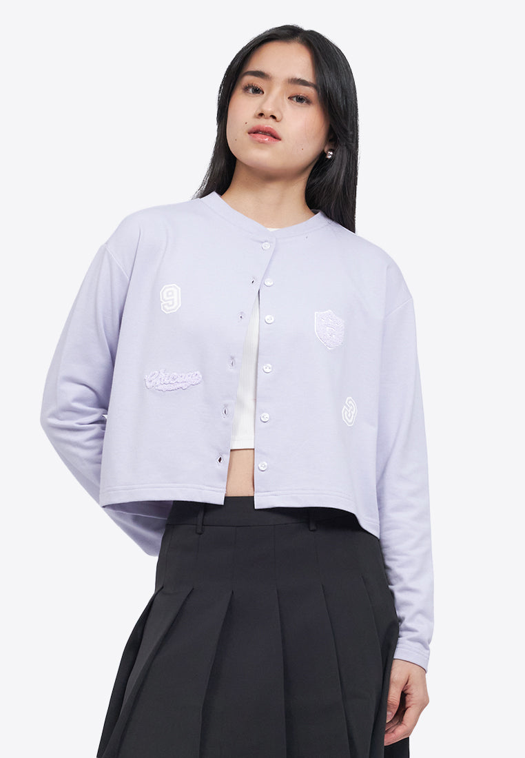 Button Up Patches Cardigan