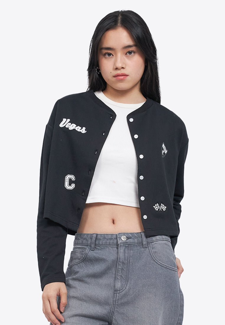 Button Up Patches Cardigan