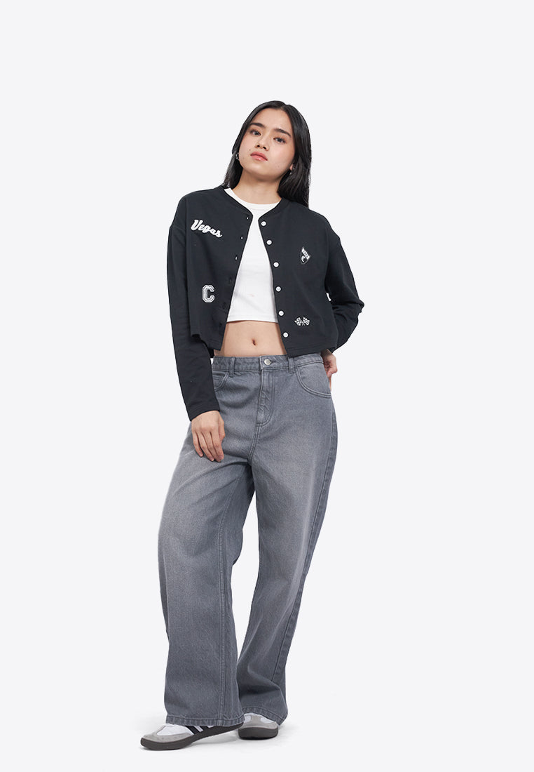 Button Up Patches Cardigan