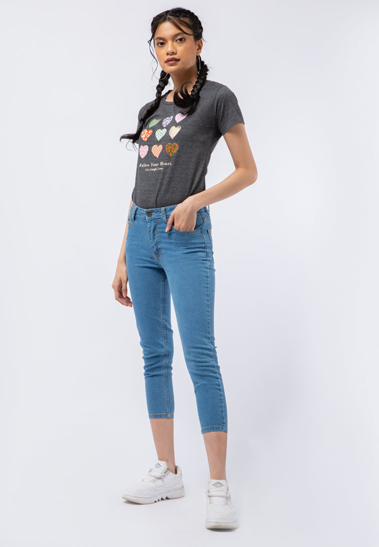 Denim Capri Pants