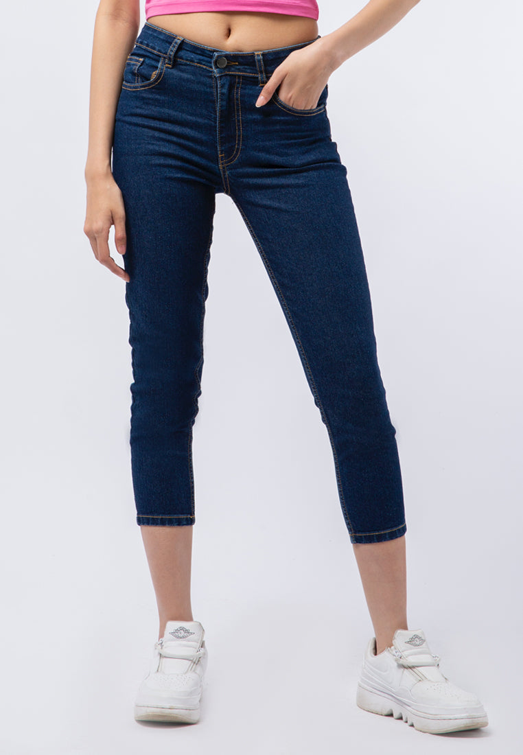 Denim Capri Pants