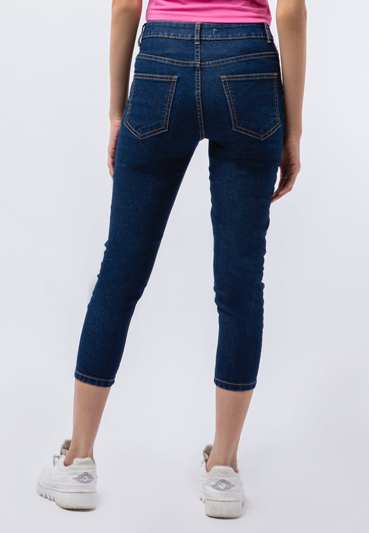 Denim Capri Pants