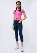 Denim Capri Pants