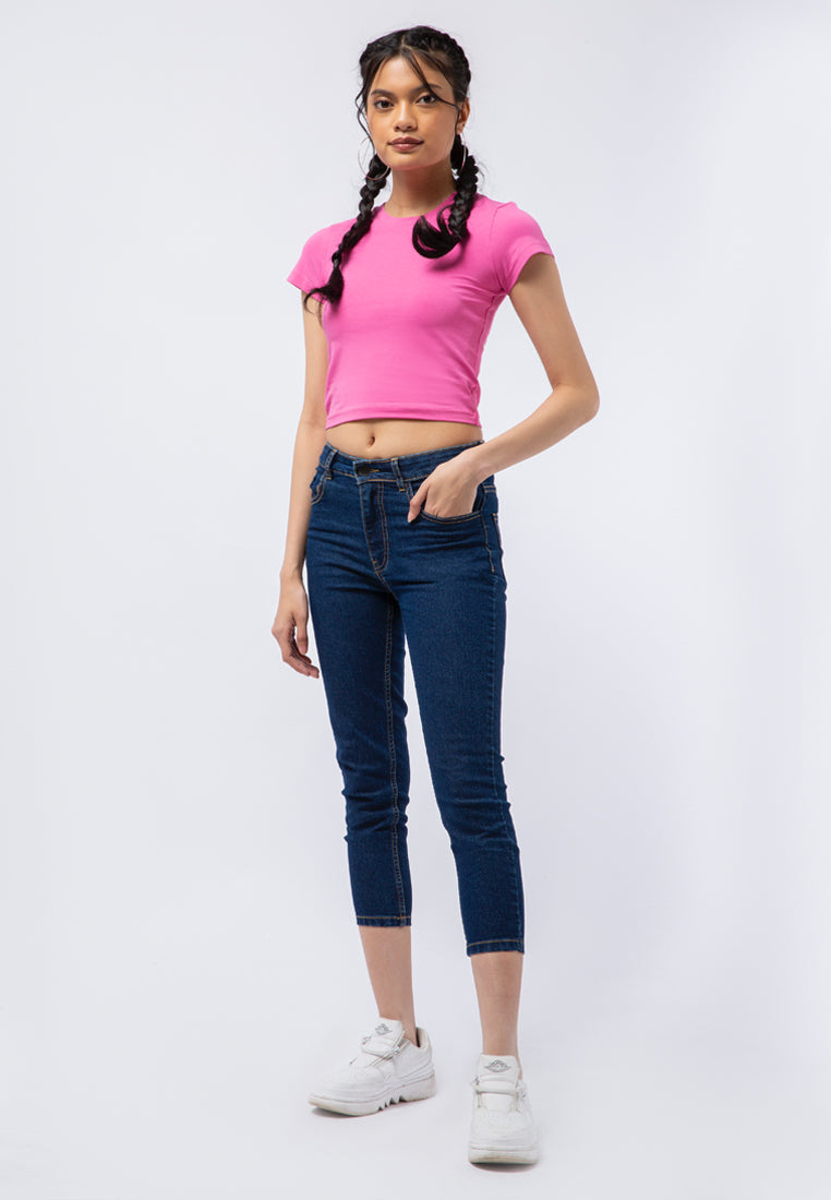 Denim Capri Pants