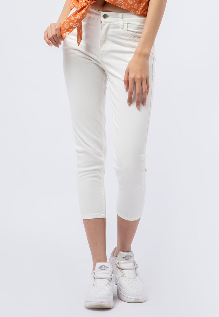 Denim Capri Pants