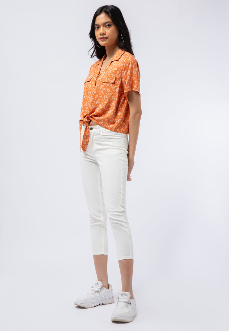 Denim Capri Pants