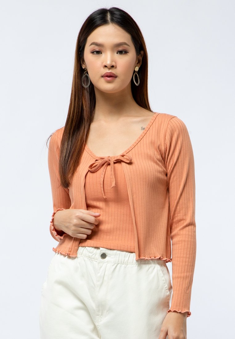 Tied Rib Cardigan