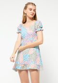 Balloon Sleeves Dress