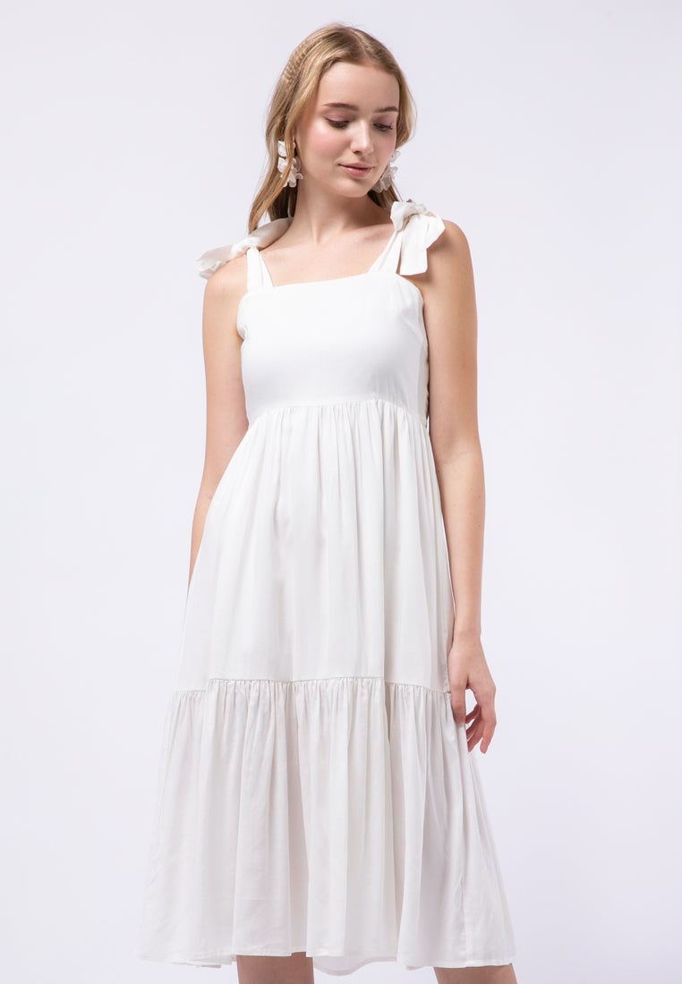 Midi Dress with Straps