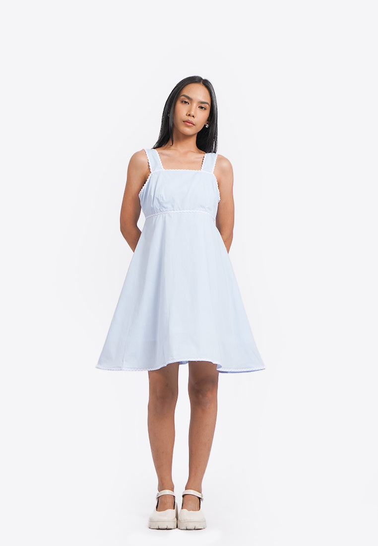 Ric Rac Details Strap Mini Dress