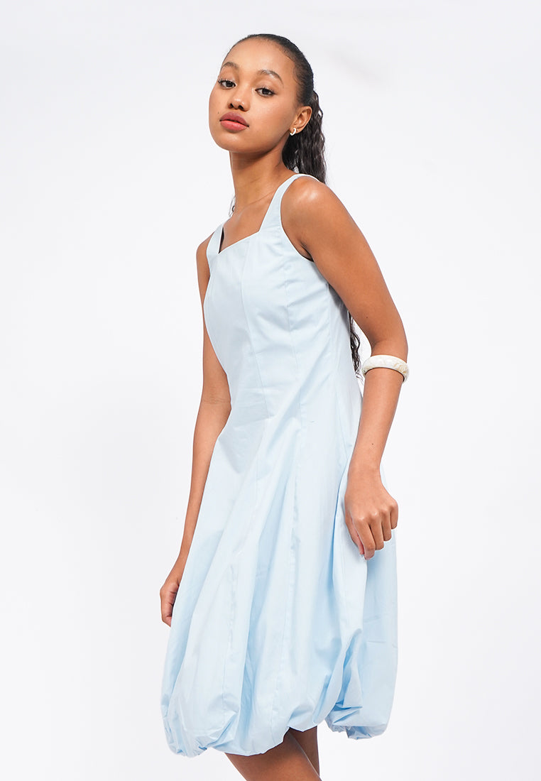 Sleeveless Balloon Midi Dress