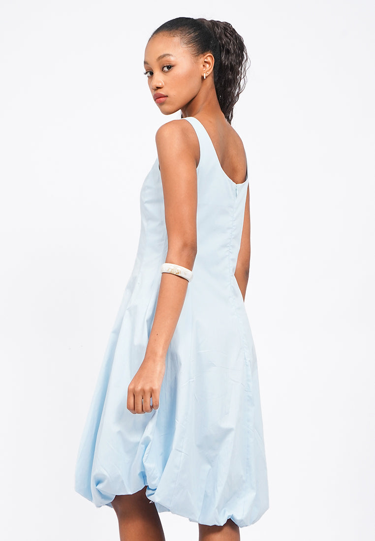 Sleeveless Balloon Midi Dress