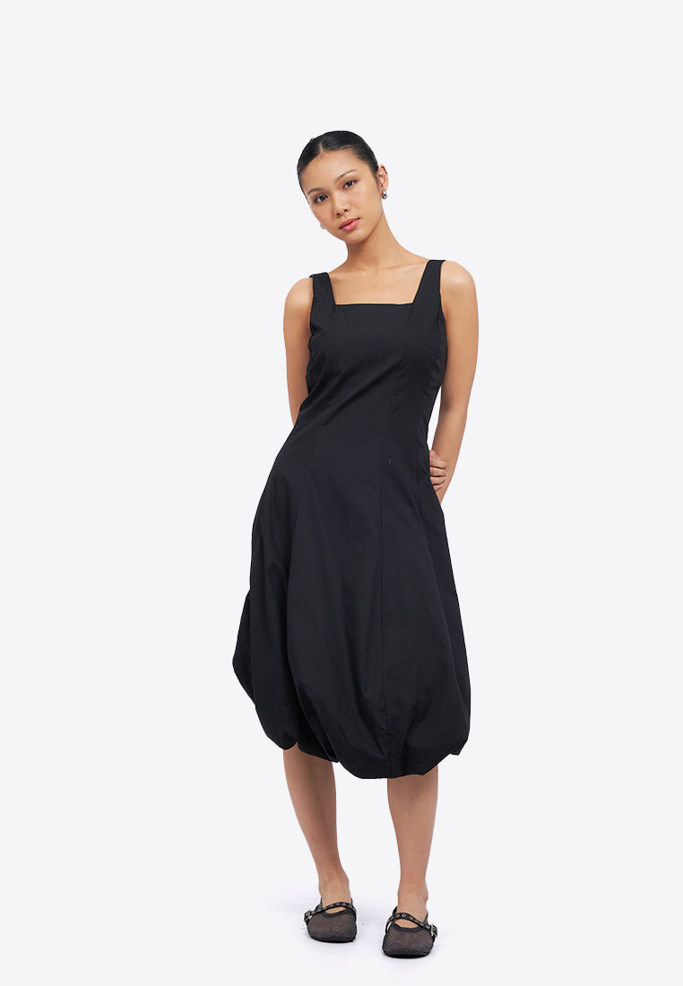 Sleeveless Balloon Midi Dress