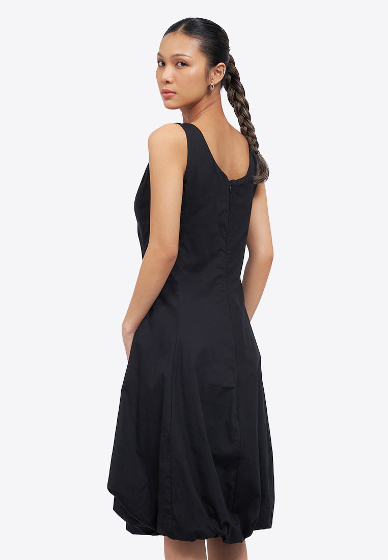 Sleeveless Balloon Midi Dress