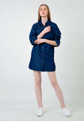 Oversized Denim Shirt Dress