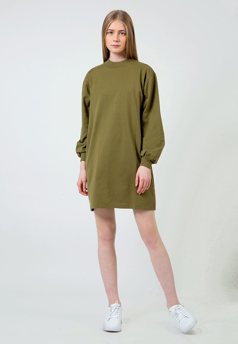 Olive Highneck Dress