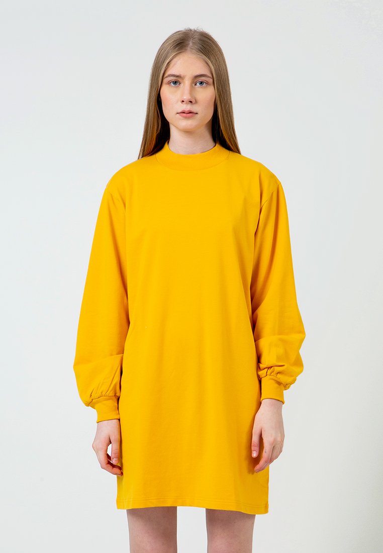 Yellow Highneck Dress