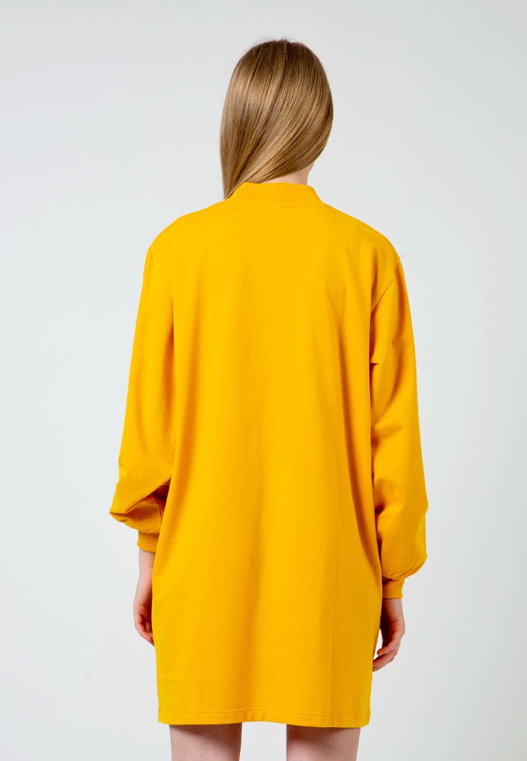 Yellow Highneck Dress