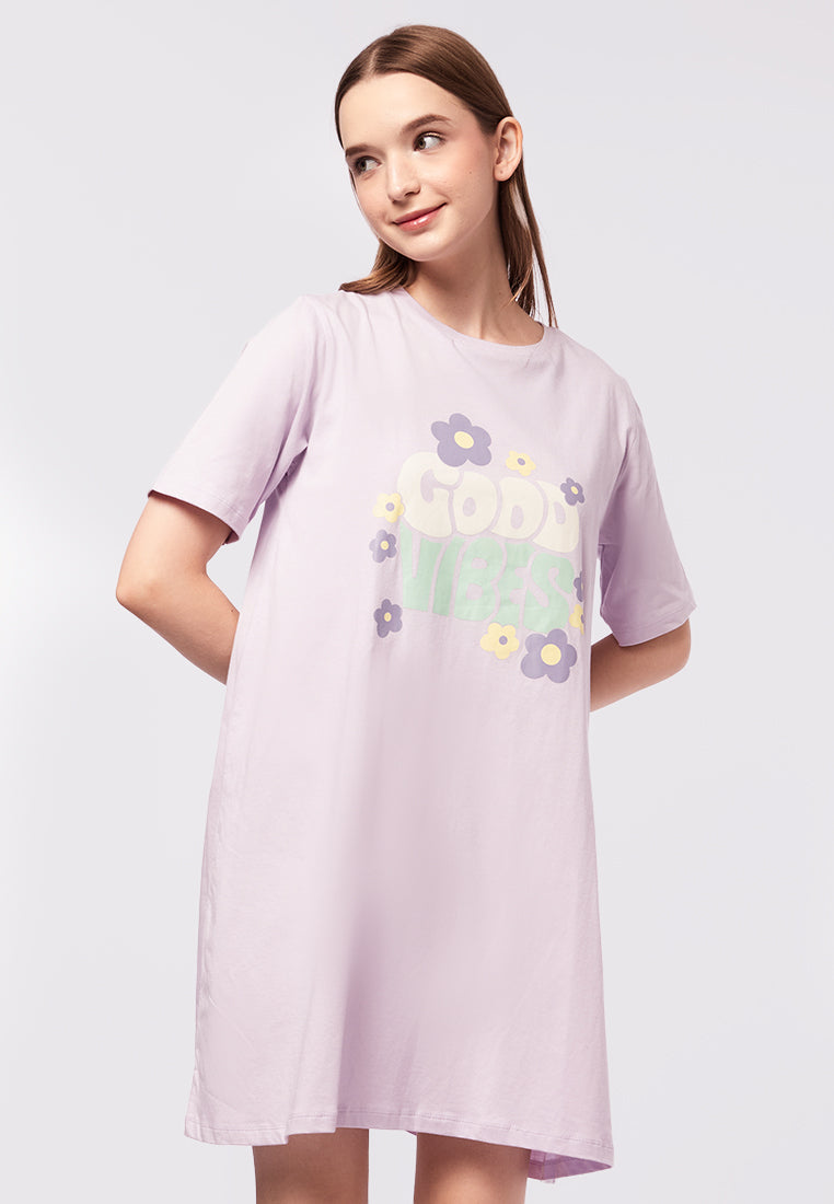 Graphic Mini Lounge Dress