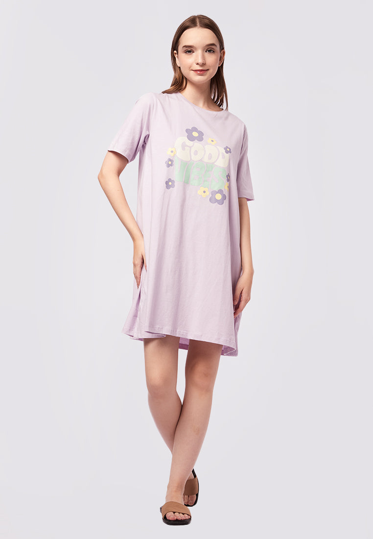 Graphic Mini Lounge Dress