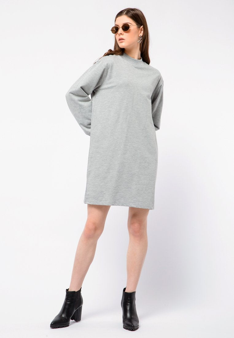 High Neck Mini Dress